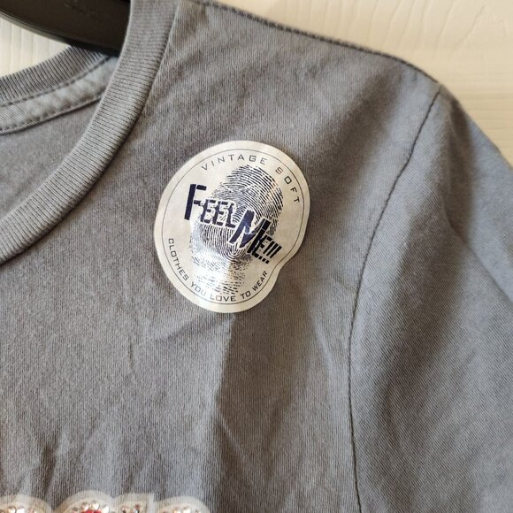 Georgia Bulldogs Rhinestone Graphic Tee Size M Gray Soft Cotton Top - Picture 6 of 9